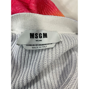 Msgm Ombre Multicolor Sunset Cardigan Size 42 / M