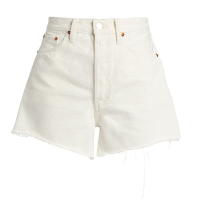 Re/Done Classic Vintage White 90s Low Slung Cutoff Shorts Size 26