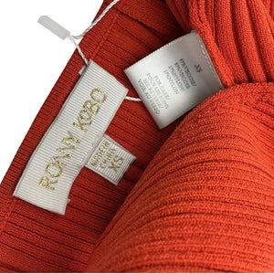 Ronny Kobo Ribbed Brick Nur Knit Top Size XS