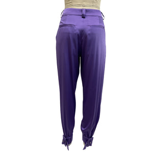 Retrofête Silky Violet Rocky Pants Size S
