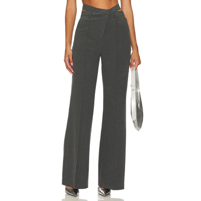 Camila Coelho Tailored Charcoal Ludlow Trousers Size XXS NWT