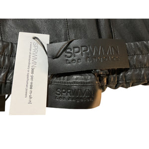 Sprwmn Sleek Black Cuffed Jogger Pants Size S NWT