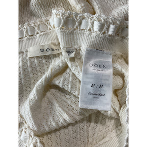 Dôen 'Evonne' Ivory Viscose Pant Size M