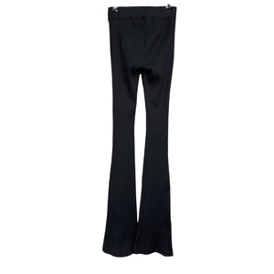 Helmut Lang Ribbed Black Flare Pants Size XS