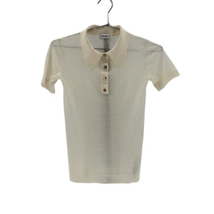 Nanushka Fine Knit Beige Polo Size XS Merino Wool Shirt