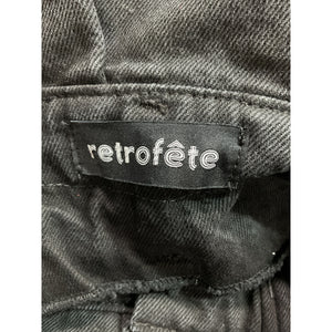 Retrofête Belted Jet Black Shalina Skirt Size XS