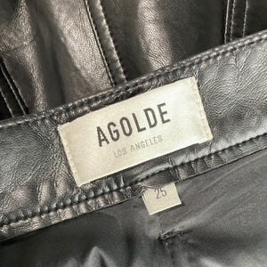 Agolde Vintage Black 90s Pinch Waist Pants Size 25