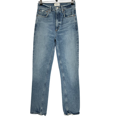 Agolde Classic Blue High Rise Stovepipe Denim Jeans Size 26