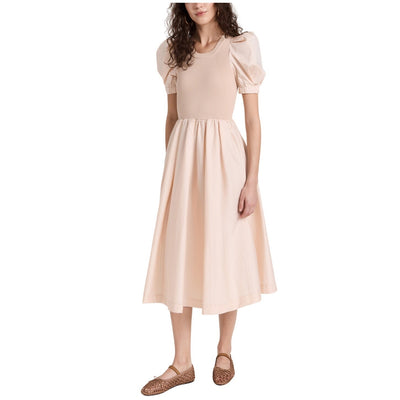 Line & Dot Chic Pink Laurel Midi Dress Size L