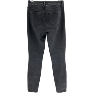 L'Agence Sleek Washed Black Jyothi Skinny Denim Jeans Size 25