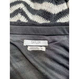 Saylor 'Thourn' Black Cotton Crocheted Top And Skirt Set Size XS