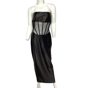 Retrofête Strapless Black Baila Dress Size L