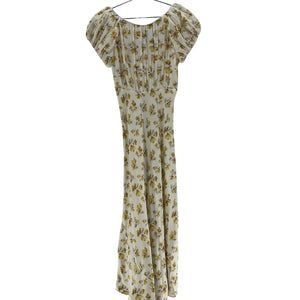 DÔEN 'Florencia' Yellow Silk Dress Size S