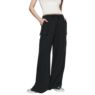 Reformation Relaxed Black Ethan Twill Cargo Pants Size XS