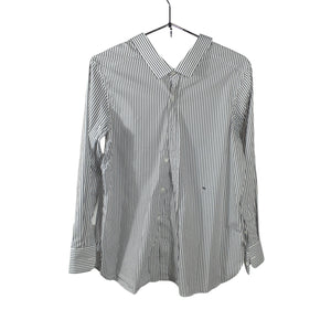 Hommegirls Tailored Faded Black Stripe Front Back Classic Button-Up Size S Shirt