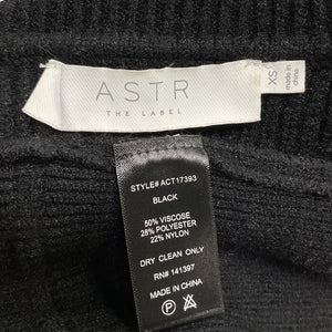 Astr The Label Cutout Black Taissa Sweater Top Size XS