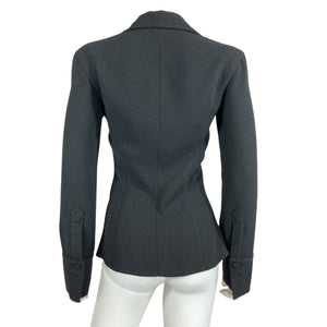 Nanushka Tailored Black Zip Front Jacket Size XXS