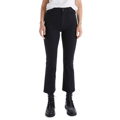 Mother Classic Black Hustler High Waist Ankle Flare Denim Jeans Size 23