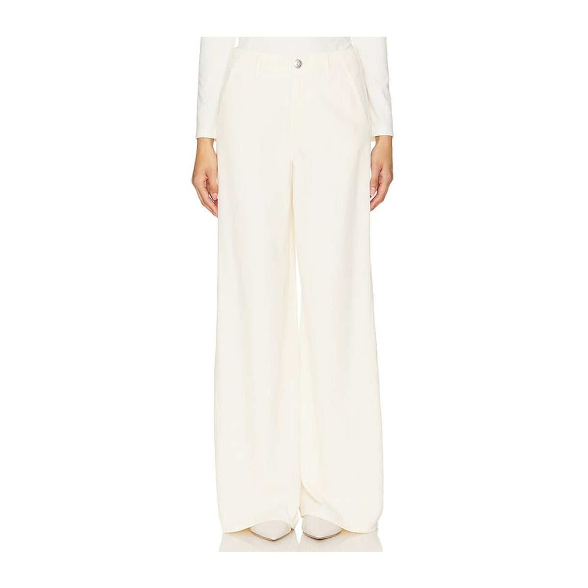 Rag & Bone Featherweight Tailored Ivory Sofie Wide Leg Pants Size 27