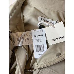 Simkhai Utility Beige Yohana Shirtdress Size 0 NWT