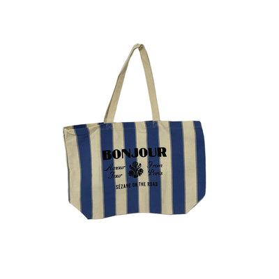 Sézane Blue Tote Bag