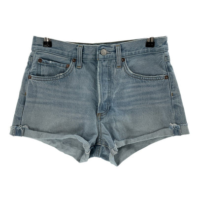 Agolde Relaxed Turquoise Parker Shorts Size 26