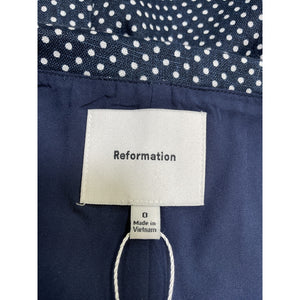 Reformation 'Soraya' Blue Linen Dress Size 0