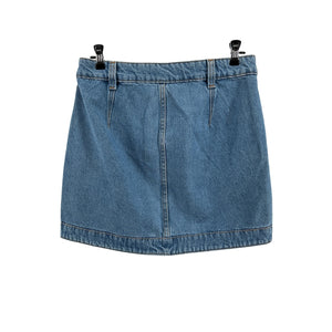 Patbo Braided Denim Chain Trim Mini Size BR 40/US 8 Skirt