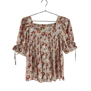 Ulla Johnson Pleated Multicolor Lorraine Size 6 Blouse