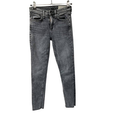 Rag & Bone Sleek Gray Cate Denim Jeans Size 24