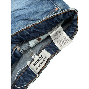 Reformation 'Norah' Blue Cotton Stretch High Rise Denim Jean Shorts Size 26