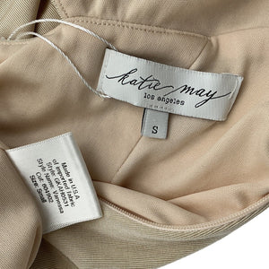 Katie May Asymmetric Beige Vanessa Gown Size S