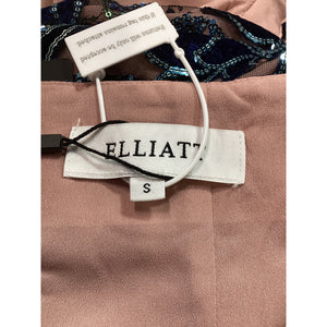 Elliatt 'Josie' Bllack Sequin Embllished  Velvet Flower Skirt Size S - NWT