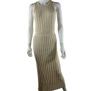 Varley Ribbed Birch Florian Dress Size S