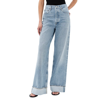 Agolde Relaxed Blue Dame Denim Jeans Size 25