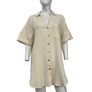 Lspace Textured Cream Terrazo Top Size XS / S NWT