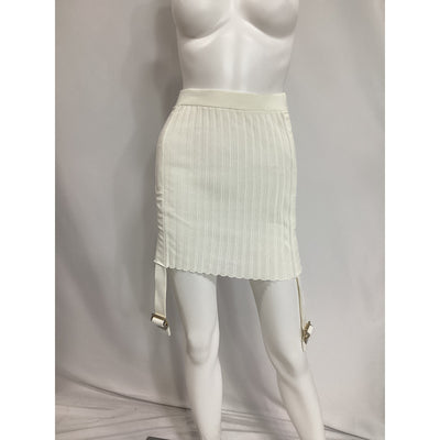 Dion Lee 'Utility' White Mini Skirt Size 28