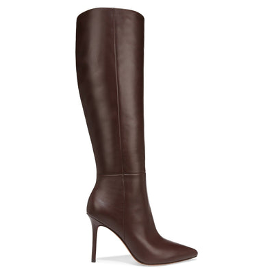 Veronica Beard Sleek Brown Lisa Knee High Boots Size 7 NWT