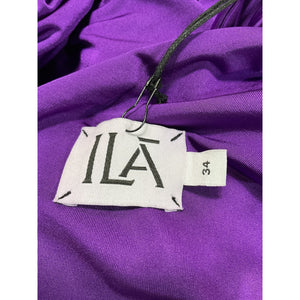 Ila Ruched Purple Asita Dress Size 34 EU / US 2 NWT
