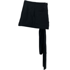 Reformation Chic Black Maya Size 6 Cotton Blend Skirt
