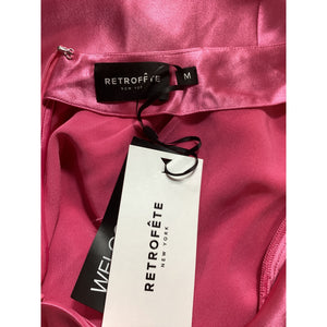 Retrofête Satin Candy Pink Valeria Gown Size M NWT