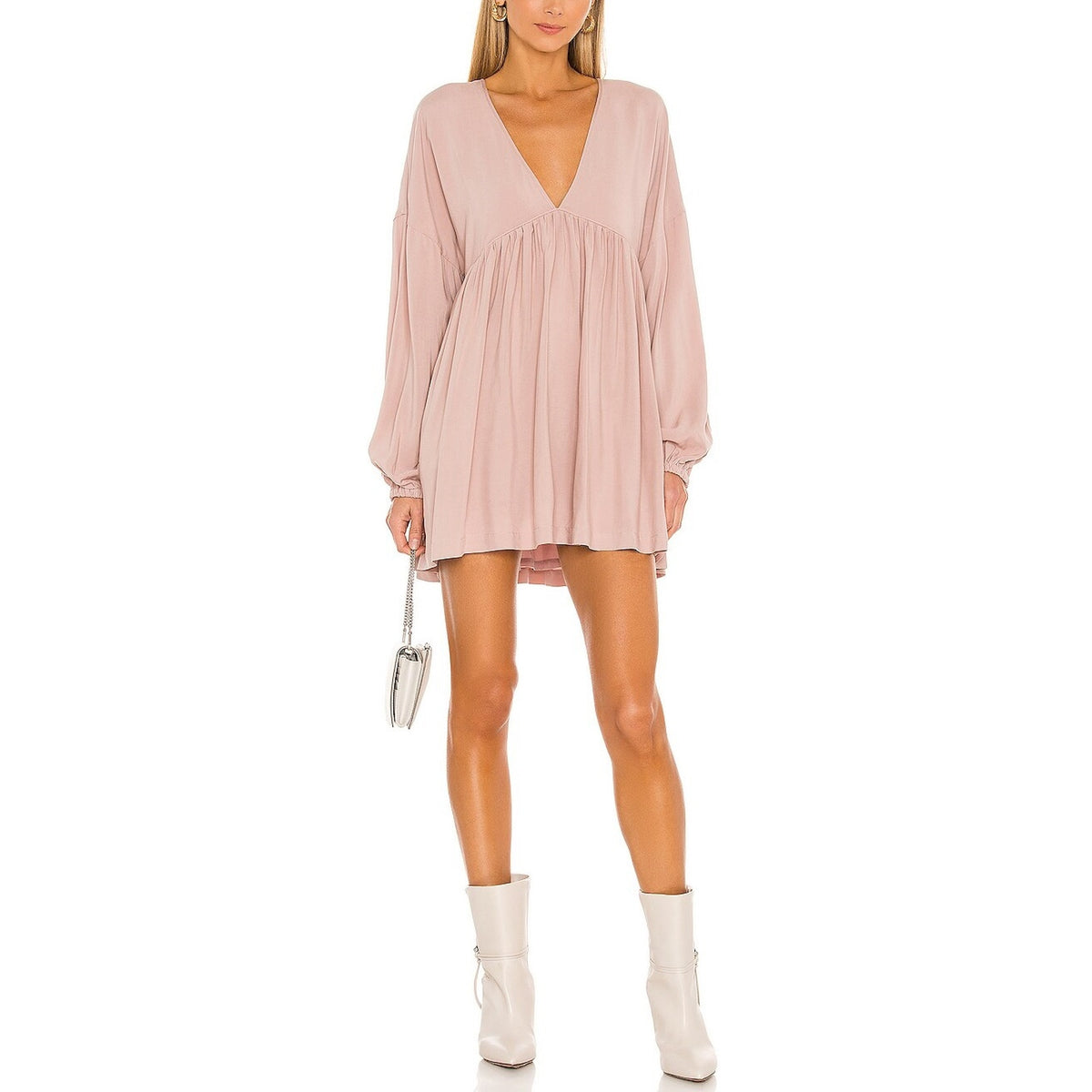 Tularosa Flowy Light Mauve Lara Tunic Dress Size XXS