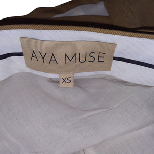 Aya Muse Tailored Tan Morio Skirt Size XS
