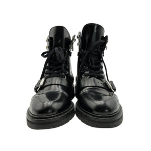 Allsaints Polished Black Donita Boots Size 38 EU / US 8