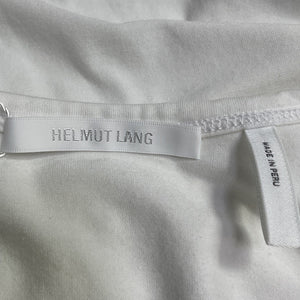 Helmut Lang Fitted White Cropped Tee Size S