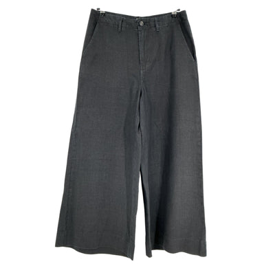 L'agence Relaxed Black Linen Pants Size 27