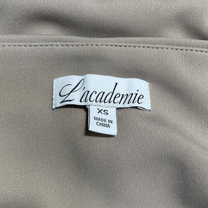 L'Academie Off-Shoulder Beige Fio Top Size XS