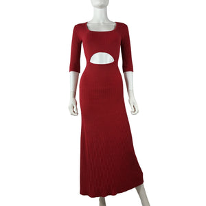 Favorite Daughter Ribbed Red Crush Dress Size XS