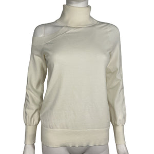 L'Agence Cold Shoulder Cream Easton Sweater Size S / P