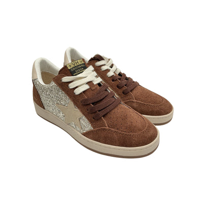 Vintage Havana Glitter Brown Star Sneakers Size 9